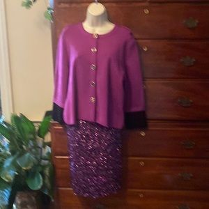 2 pieces! Carlisle..worn once.  Amazing color!